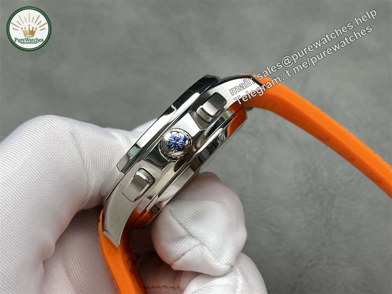 3KF Aquanaut 5968 Chronograph Carbon-Pattern Dial Super Clone Watch - Image 7