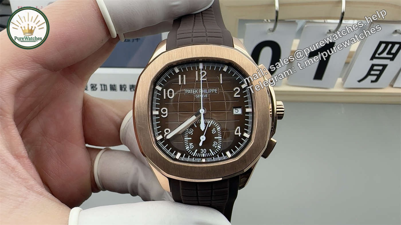 3KF Patek 5968R – Premium Rose Gold Aquanaut Chronograph Replica