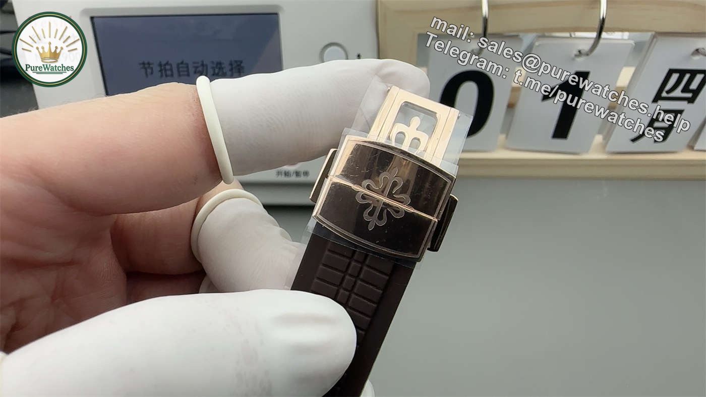 3KF Patek 5968R – Premium Rose Gold Aquanaut Chronograph Replica - Image 5