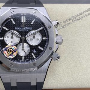 AP 26331 Replica (APS Factory) – Black Dial & Rubber Strap Edition