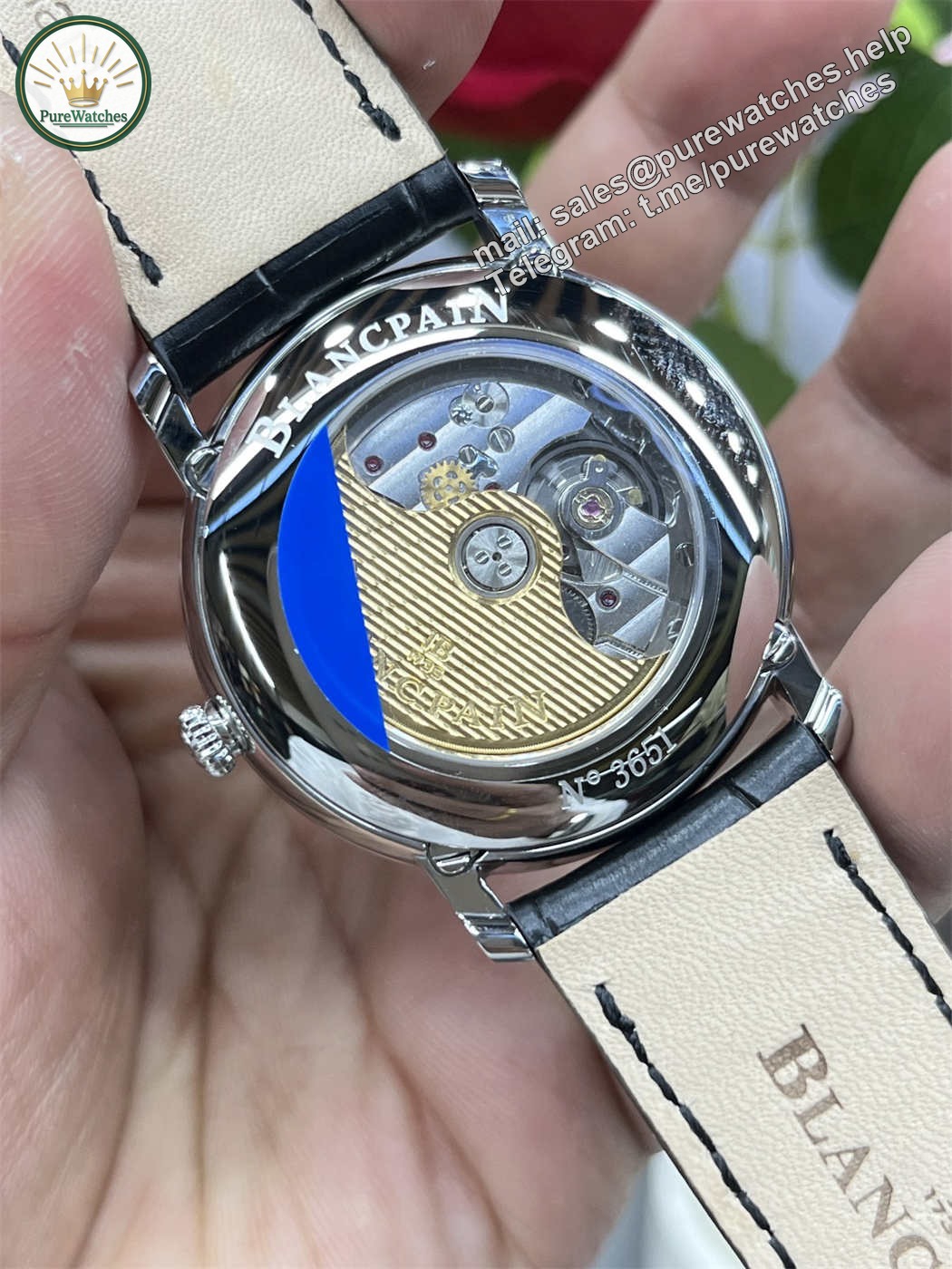 Blancpain Villeret 6654 Moonphase (Steel) – APS Factory Clone 6654 Movement - Image 7