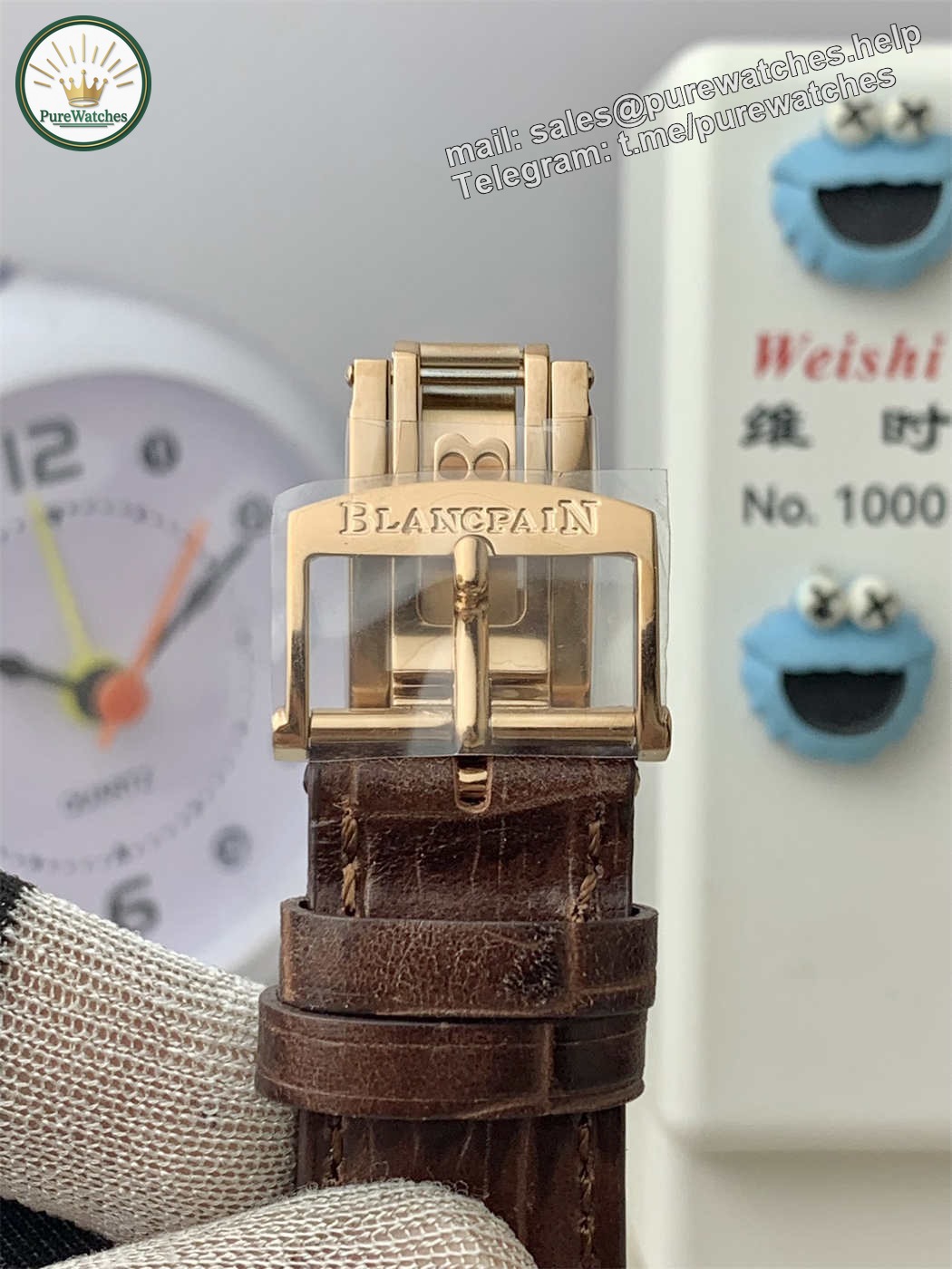 Blancpain Villeret 6654 Moonphase (Rose Gold) – APS Factory Clone 6654 Movement - Image 6
