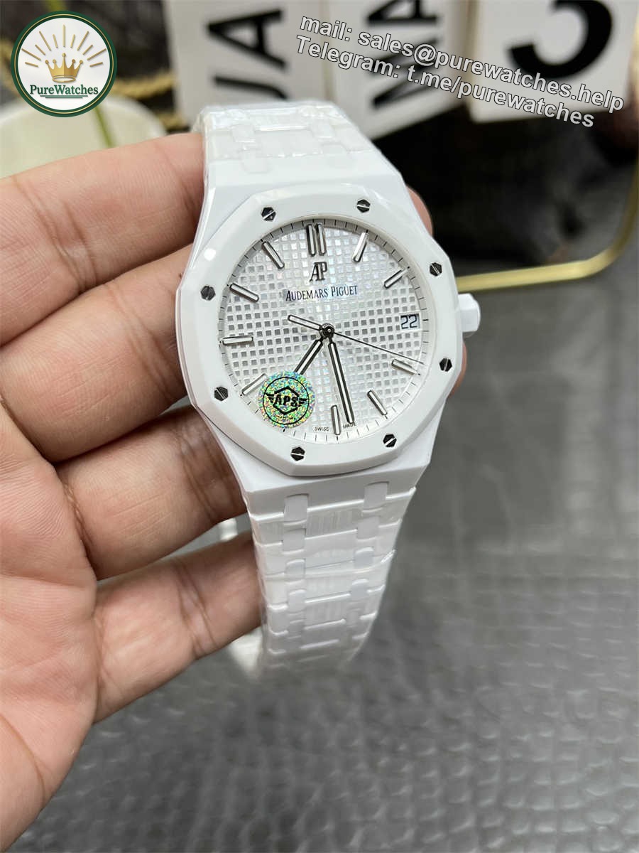 Audemars Piguet 15500 Replica White Ceramic Mod by APS Factory – Full Custom Edition Review (2025) - Image 3