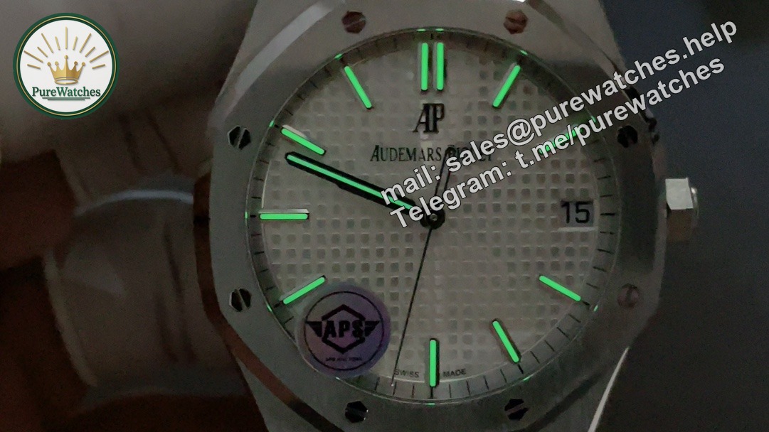 Audemars Piguet 15500 White – APS Factory Royal Oak 41mm Stainless Steel Automatic Watch - Image 2
