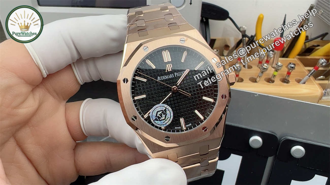 Audemars Piguet 15500 – Premium Royal Oak 41mm Rose Gold Automatic Watch