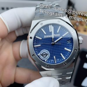 Audemars Piguet 15510 Blue – Royal Oak 41 mm Stainless Steel Watch