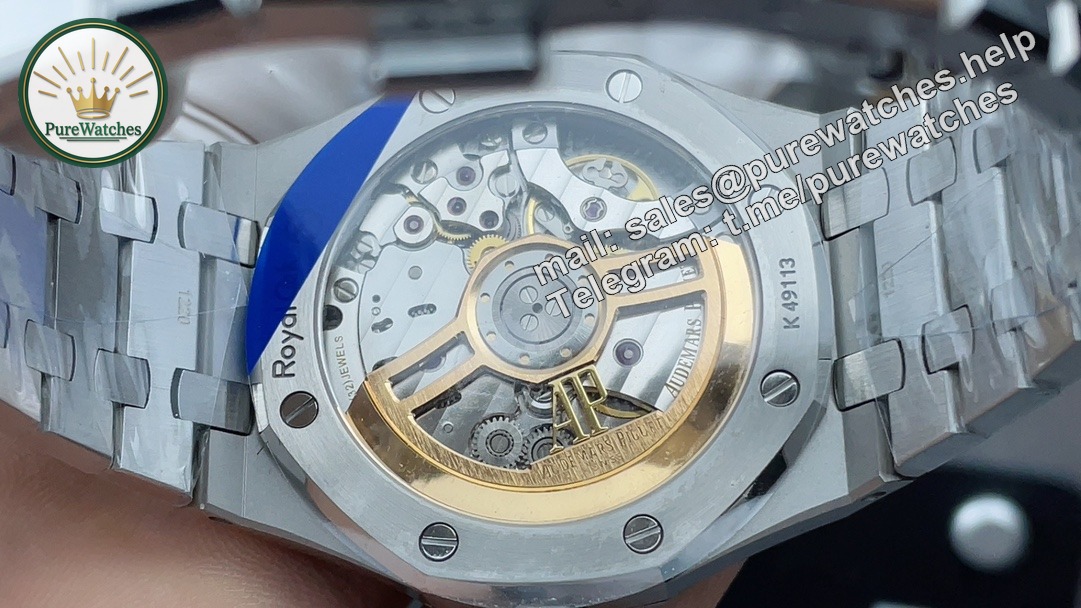 Audemars Piguet 15510 Blue – Royal Oak 41 mm Stainless Steel Watch - Image 7
