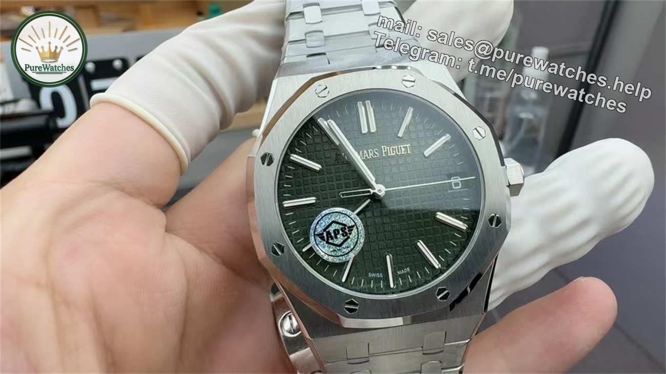 Audemars Piguet 15510 Green — APS Factory Royal Oak 41mm Stainless Steel Superclone