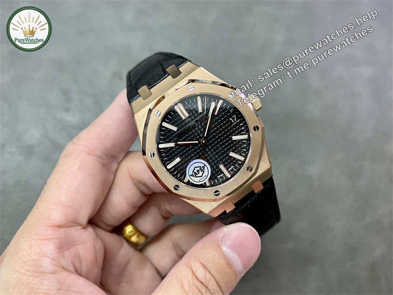 APS Factory Audemars Piguet 15510 Rose Gold Edition – Royal Oak 41mm Black Dial - Image 4