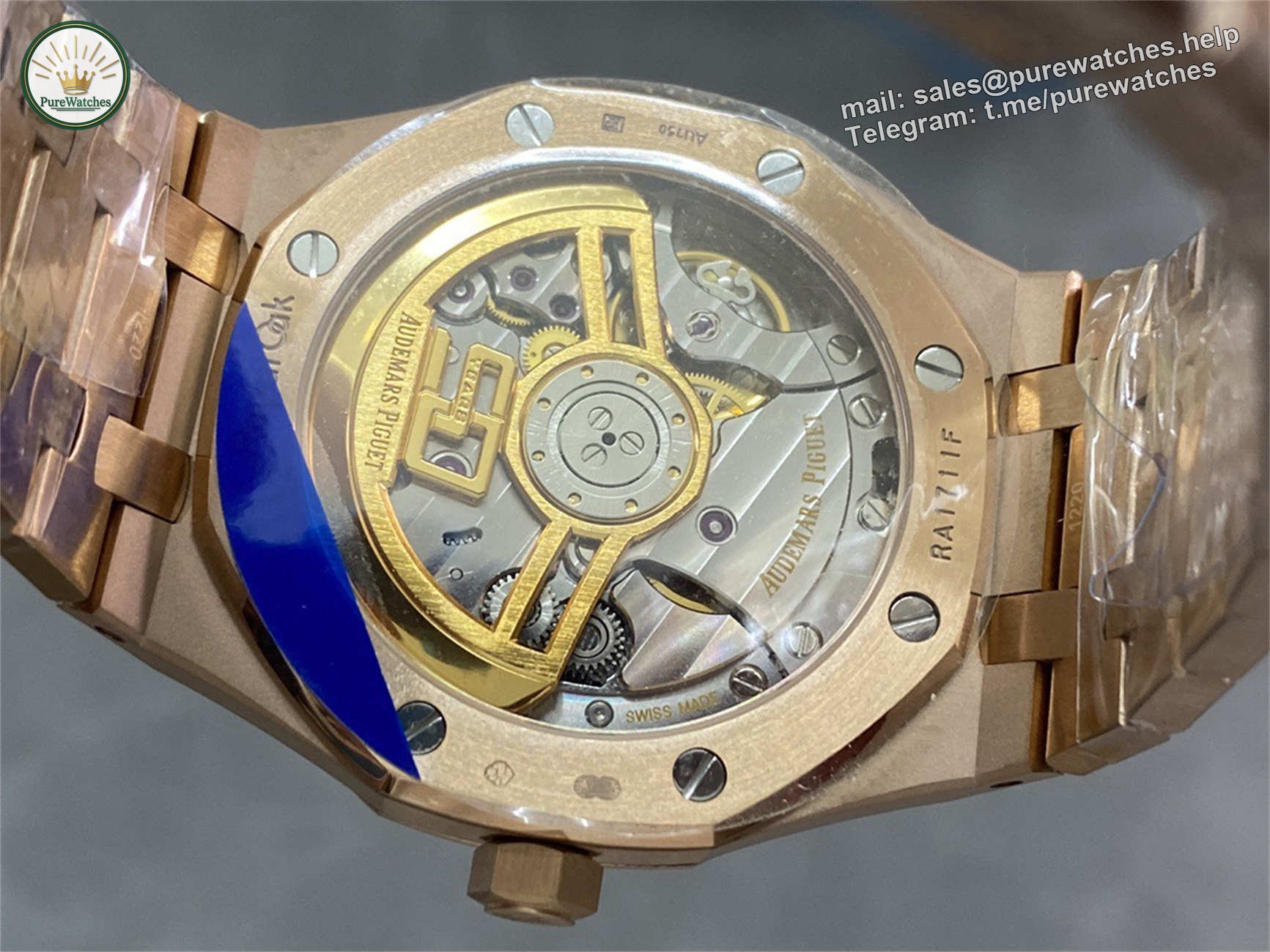 Audemars Piguet 15510OR – Royal Oak 41mm Rose Gold Black Dial by APS Factory - Image 8