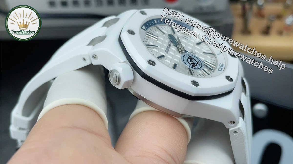 Audemars Piguet 15707 Ceramic Replica – APS White Ceramic Royal Oak Offshore 42mm - Image 6