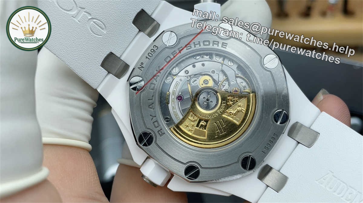 Audemars Piguet 15707 Ceramic Replica – APS White Ceramic Royal Oak Offshore 42mm - Image 8
