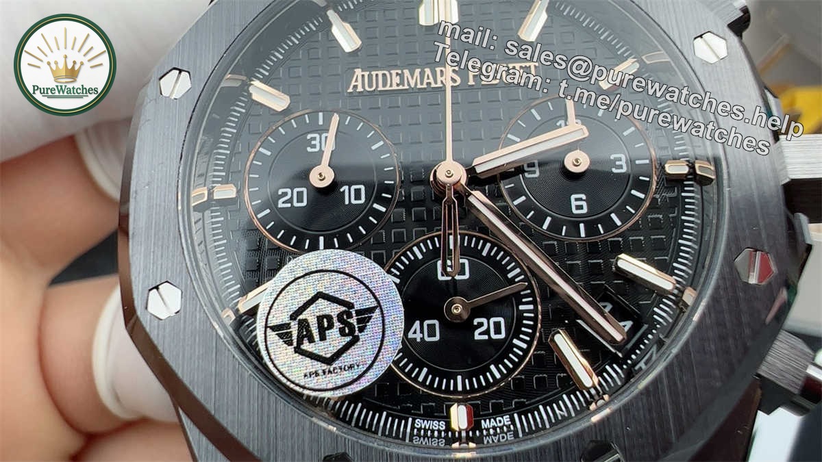 APS Factory Audemars Piguet 26240 Ceramic Replica �C Premium Full Ceramic Chronograph (2025 Edition) - Image 3