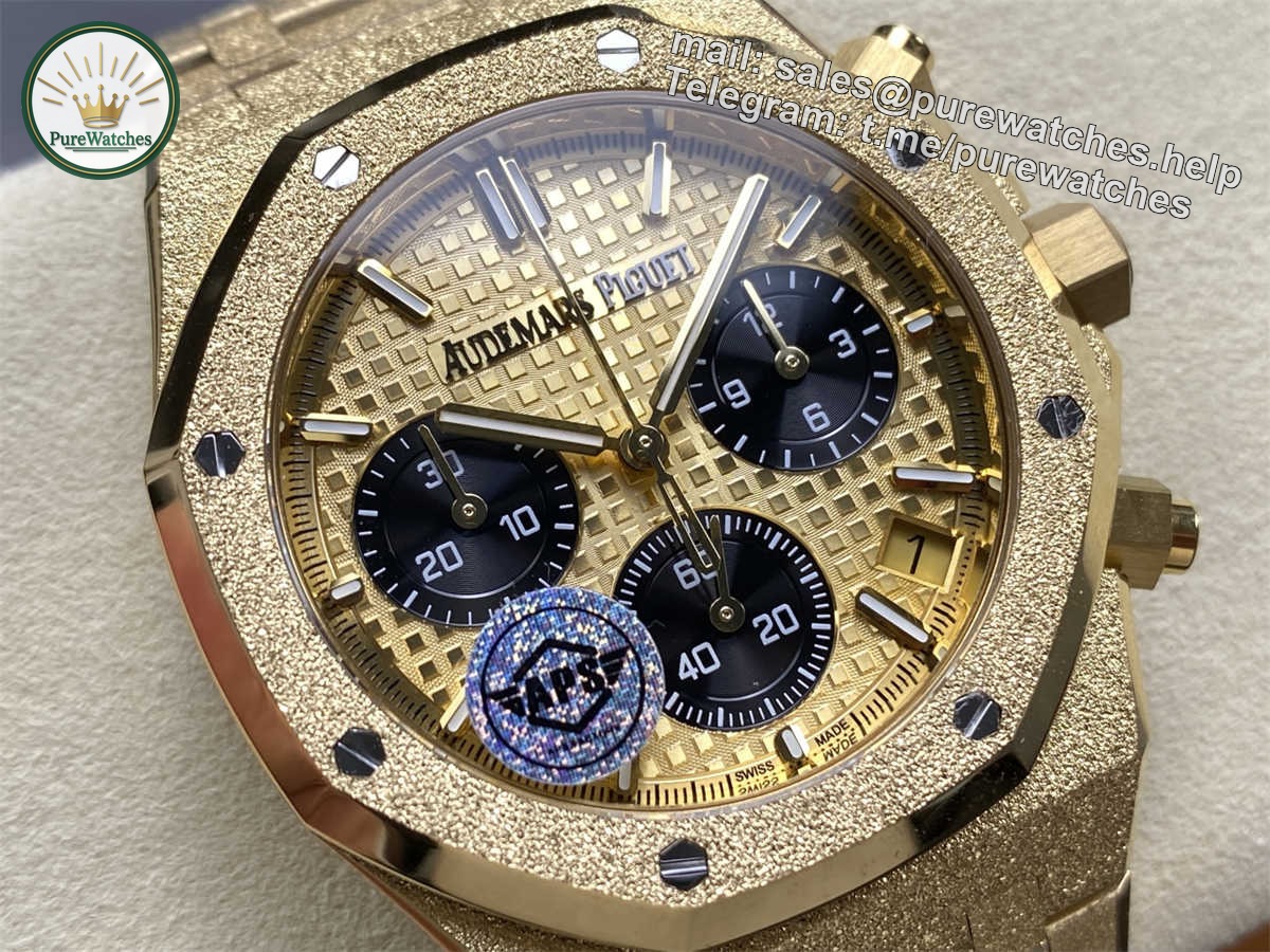 Audemars Piguet 26240 Replica �C APS Frosted Gold Royal Oak Chronograph - Image 2