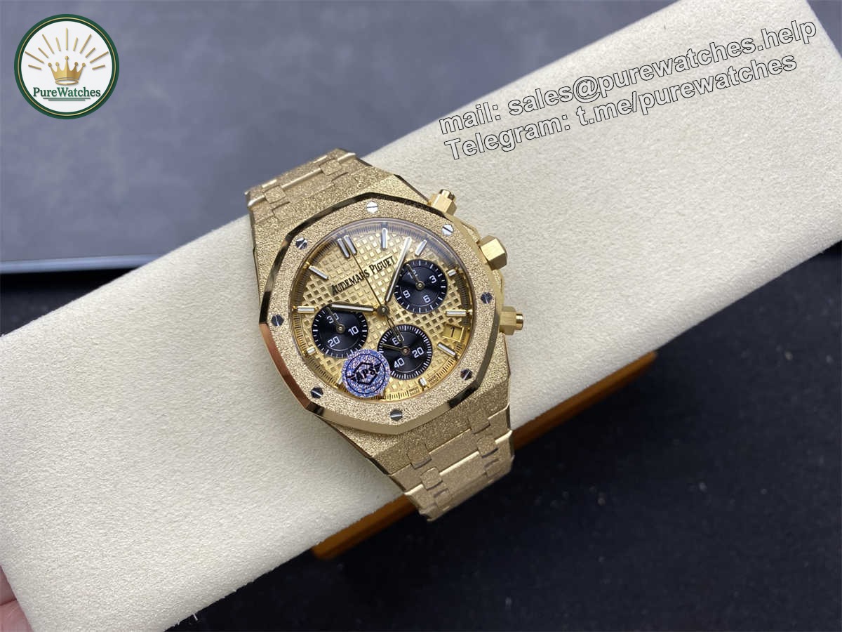 Audemars Piguet 26240 Replica �C APS Frosted Gold Royal Oak Chronograph - Image 4