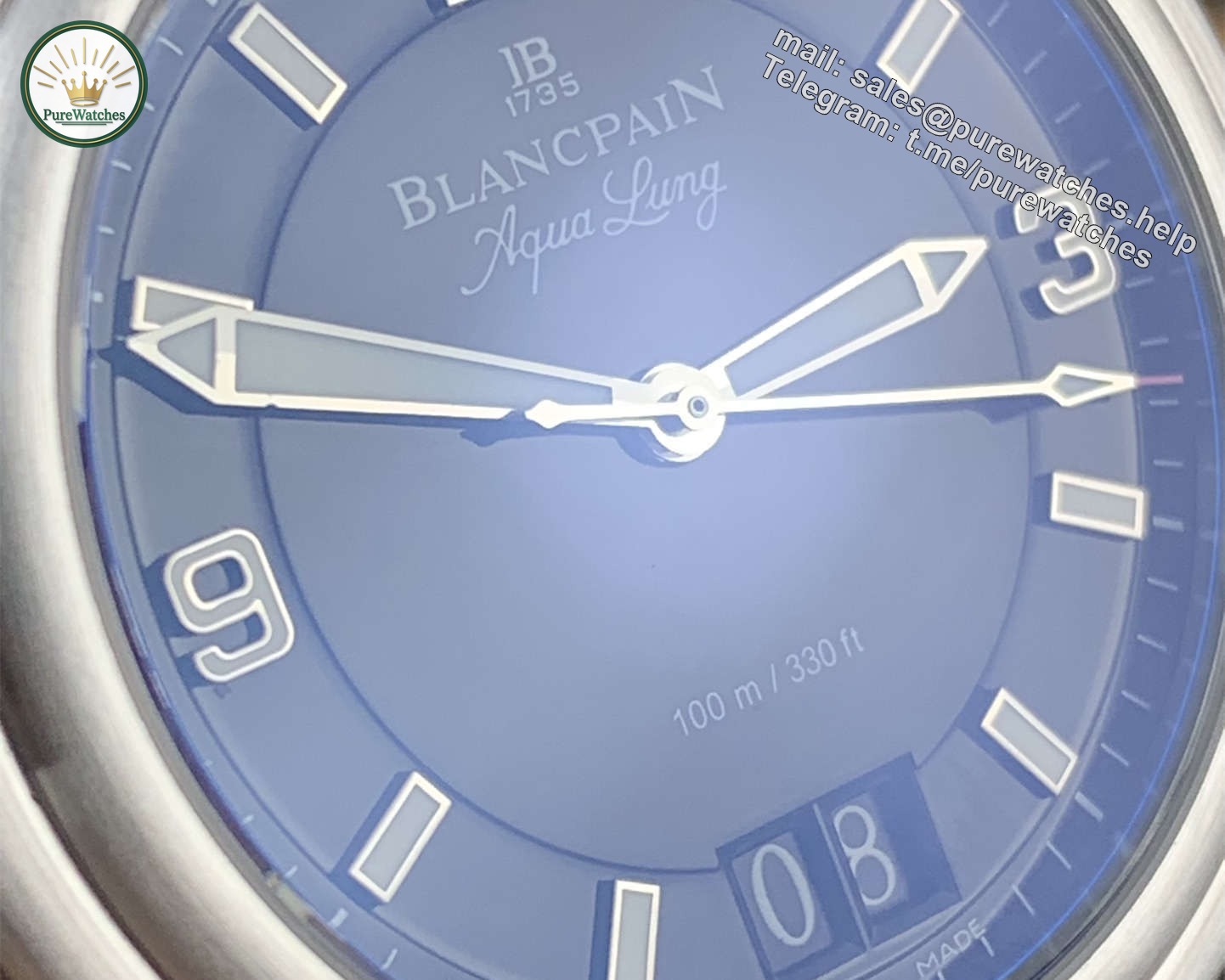 Blancpain Leman Big Date Replica 2850B-1130-64B – 6950 Automatic Movement - Image 8