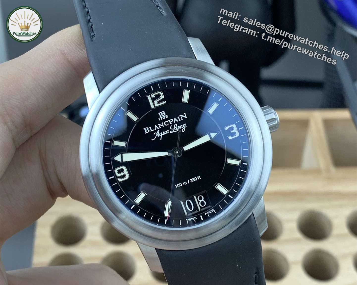 Blancpain Leman Big Date Replica 2850B-1130-64B – 6950 Automatic Movement - Image 2