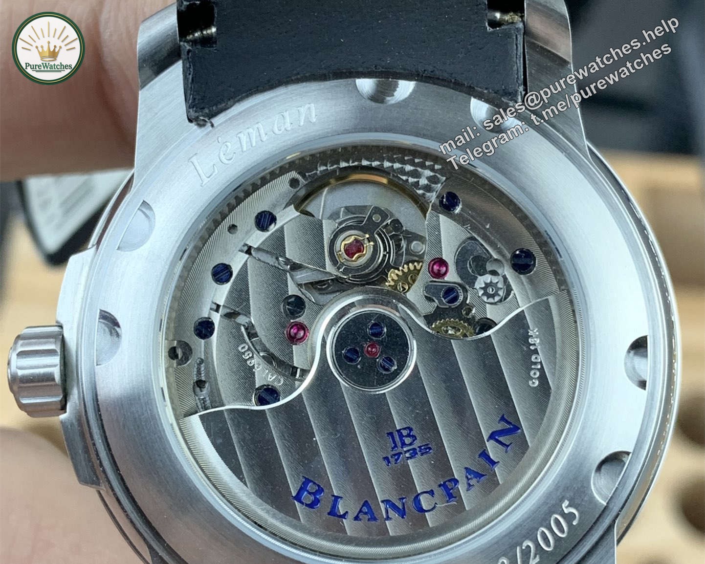 Blancpain Leman Big Date Replica 2850B-1130-64B – 6950 Automatic Movement - Image 3