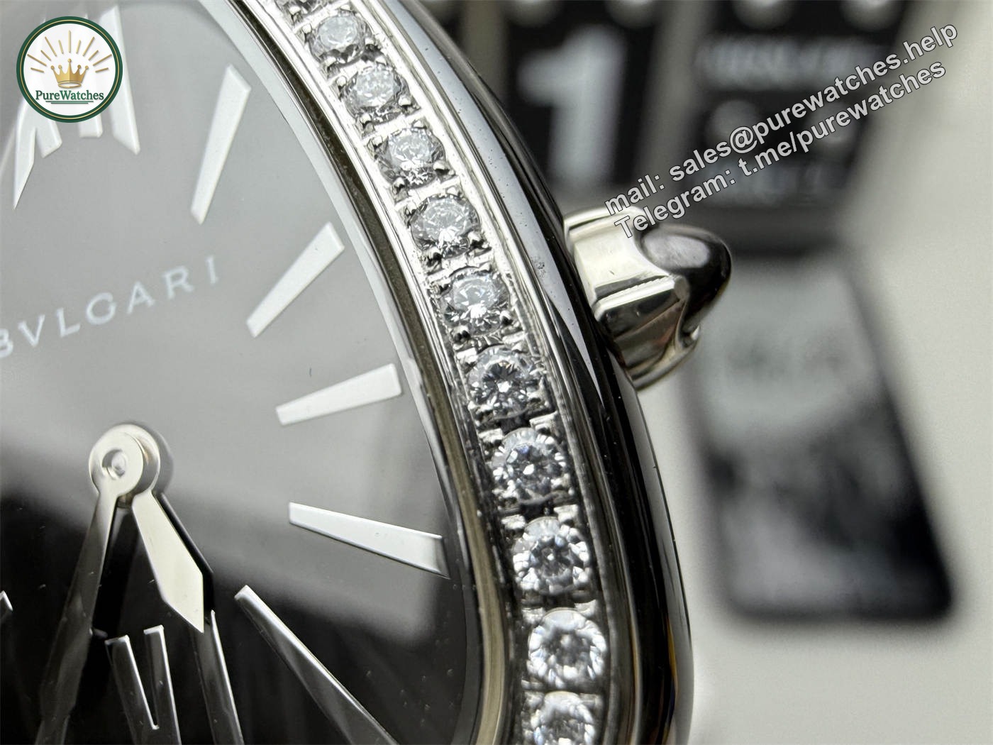 Bvlgari Serpenti 102803 Replica – Black Diamond Ceramic Watch - Image 8