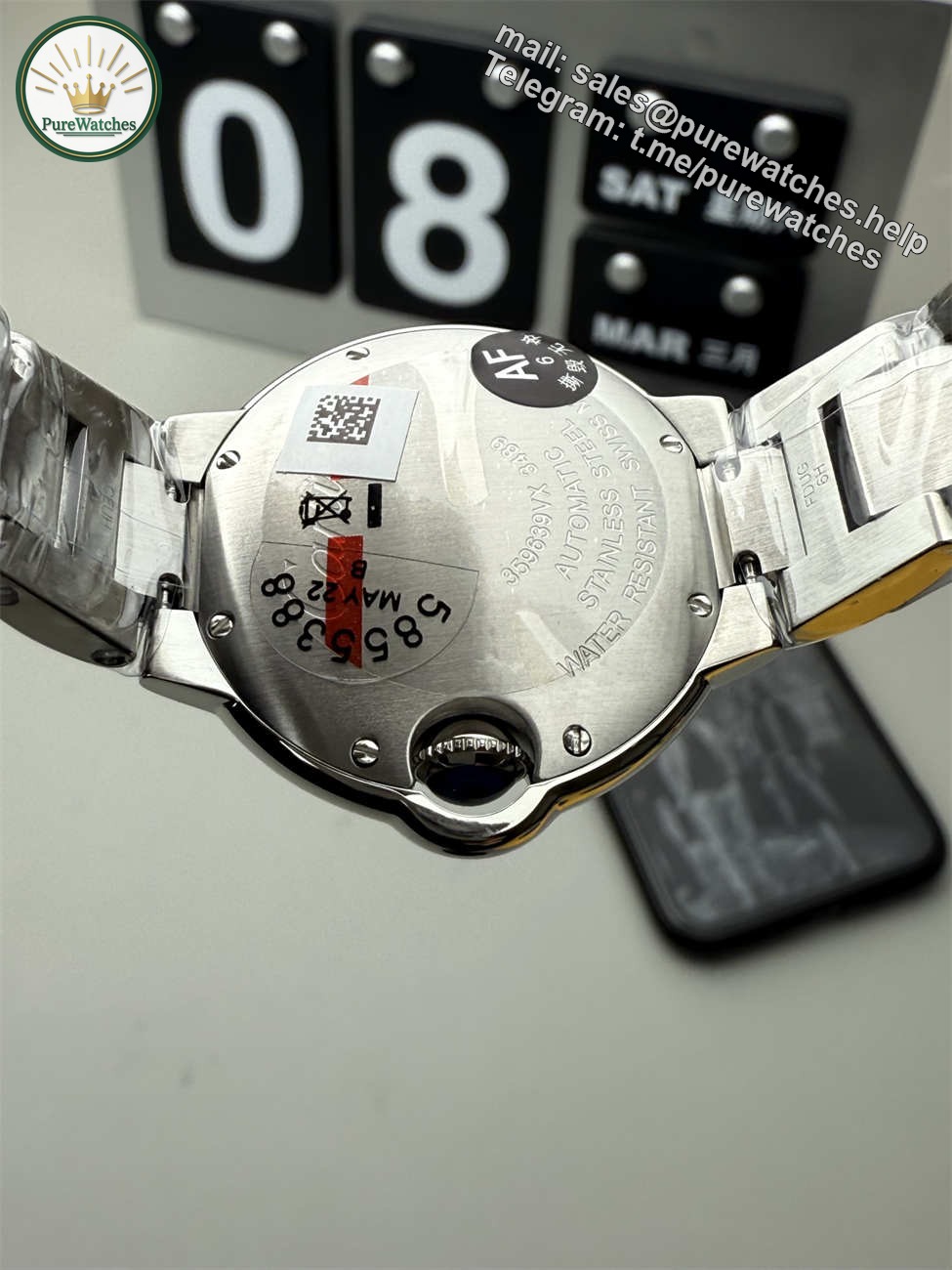 AF Factory Cartier Ballon Bleu Replica – 33mm Automatic (Mechanical Movement) - Image 7