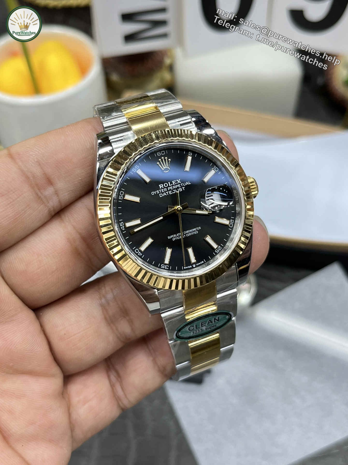 Clean Factory 126333-0013 Two-Tone Datejust 41 Replica - Image 3