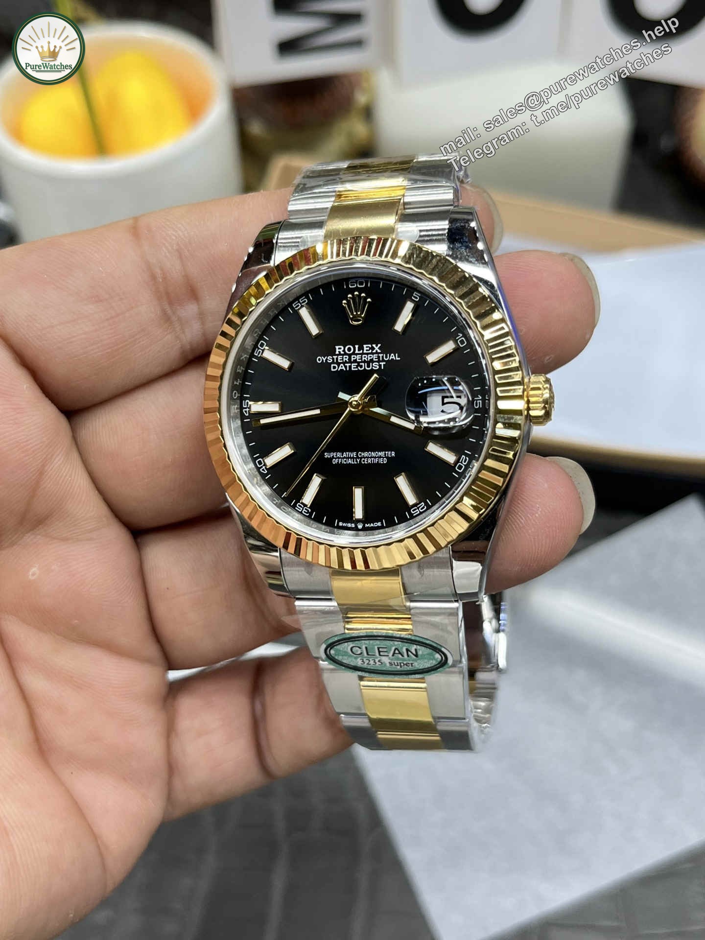 Clean Factory 126333-0013 Two-Tone Datejust 41 Replica - Image 4