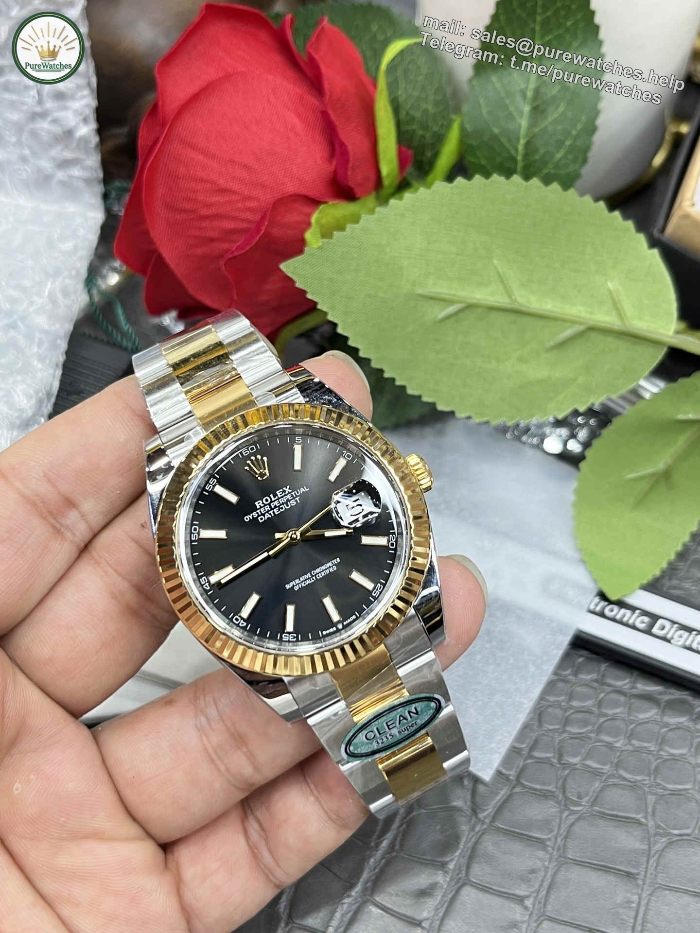 Clean Factory 126333-0013 Two-Tone Datejust 41 Replica - Image 2