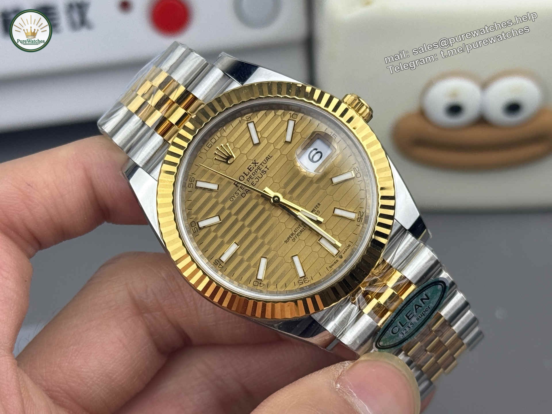 Clean Factory 126333-0022 Two-Tone Datejust 41 Replica - Image 3