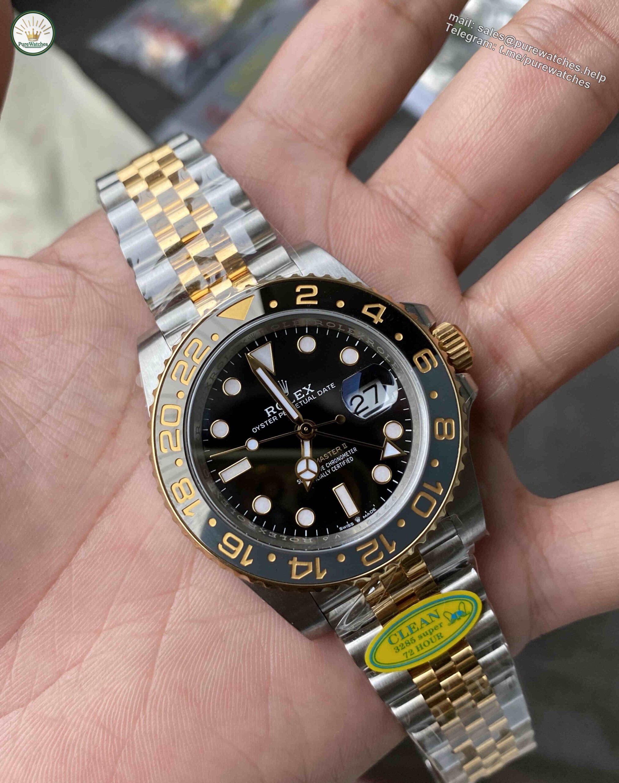 Clean Factory 126713GRNR Two-Tone GMT-Master II Replica - Image 3