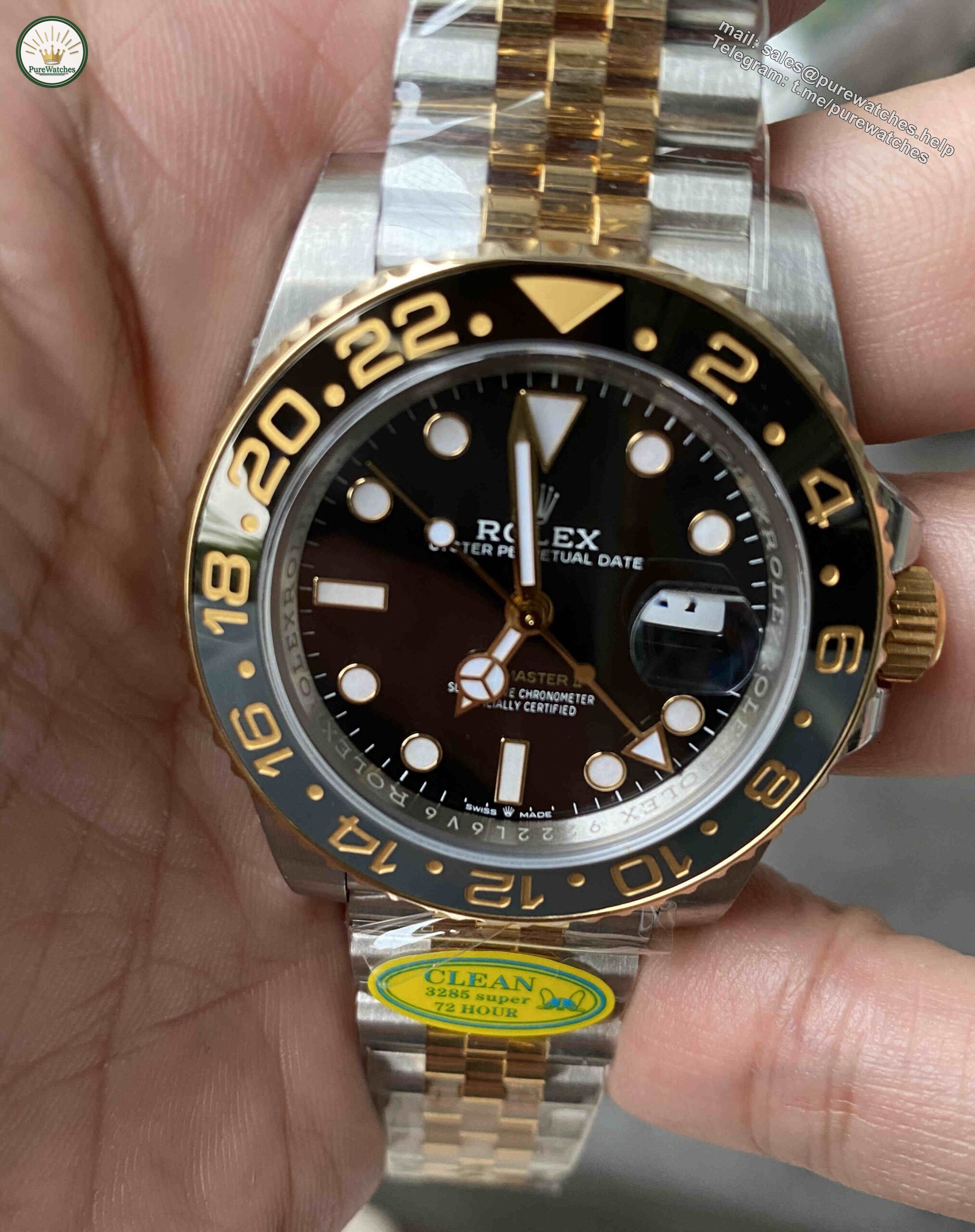 Clean Factory 126713GRNR Two-Tone GMT-Master II Replica - Image 6