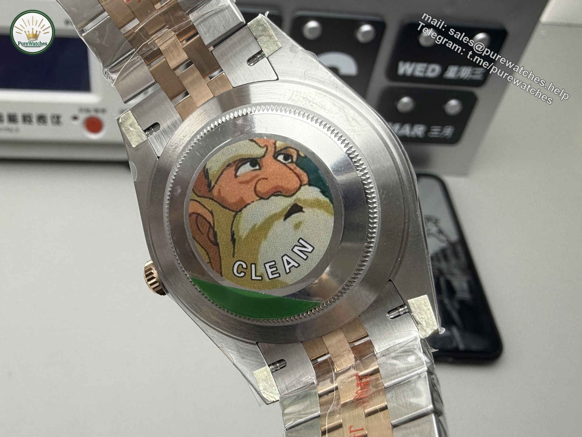Clean Factory Datejust 126331 – Rose Gold & Steel 41mm Pink Dial Replica Watch - Image 3