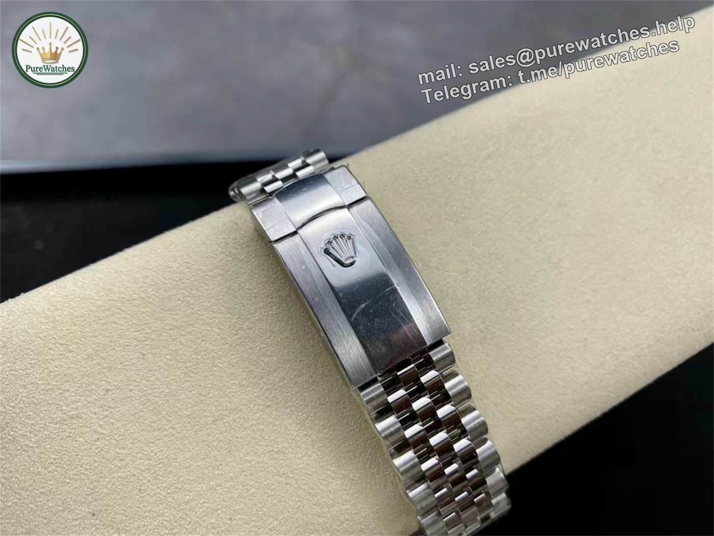 Clean Factory Datejust 36 Palm Motif Dial (Green) – VR3235 Movement - Image 9