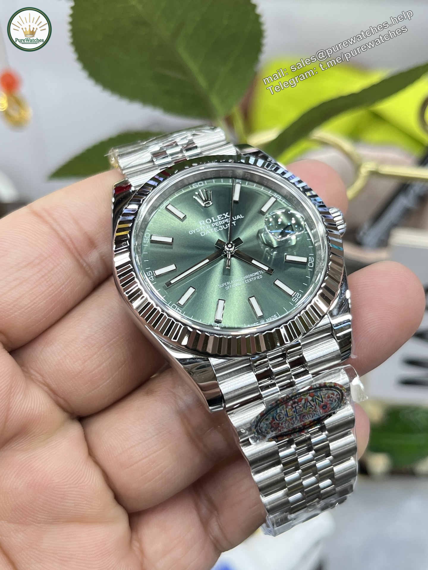 Clean Factory Datejust 41 126334 – Mint Green Dial 41mm - Image 4