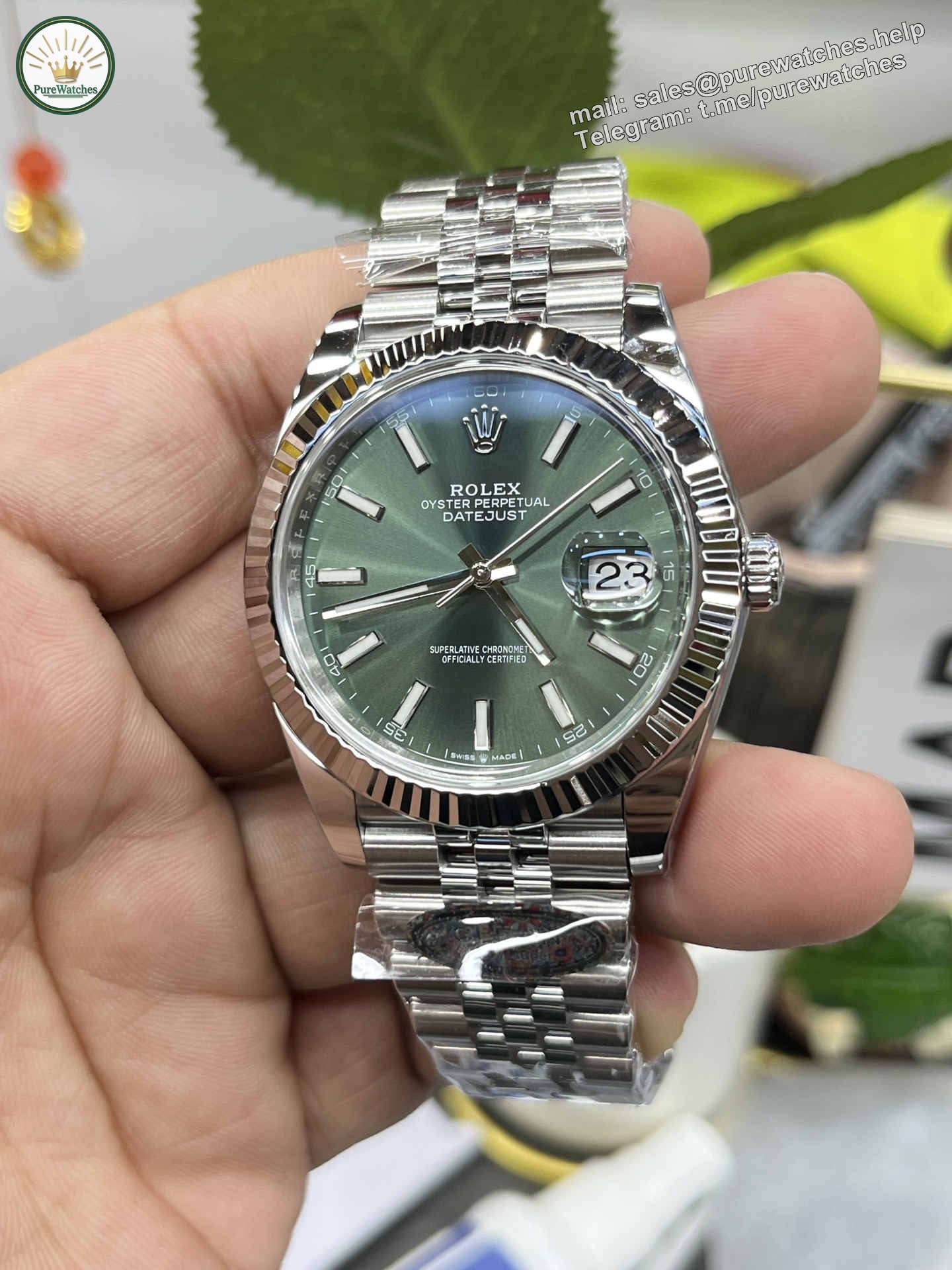 Clean Factory Datejust 41 126334 – Mint Green Dial 41mm - Image 5