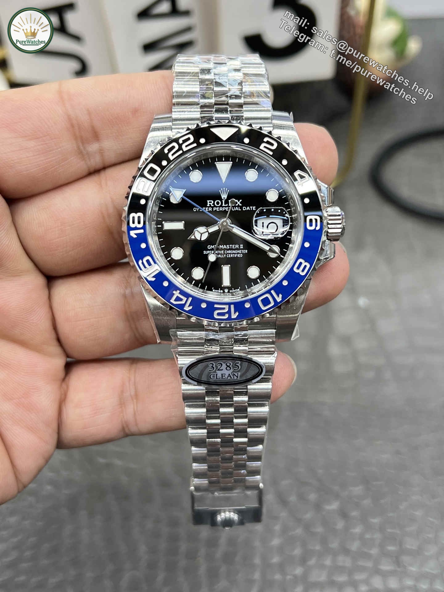 Clean Factory GMT Master II 126710BLNR – Premium “Batman” 3285 Automatic Replica