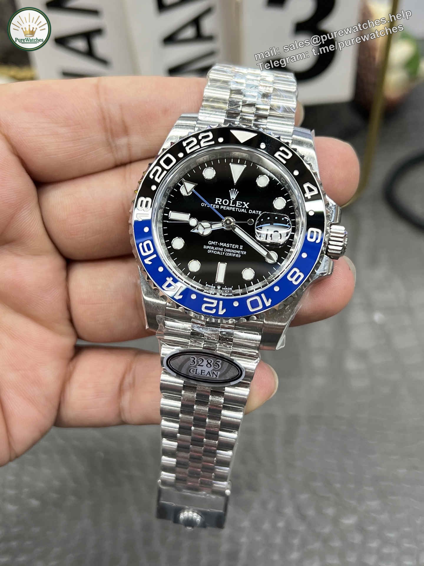Clean Factory GMT Master II 126710BLNR – Premium “Batman” 3285 Automatic Replica - Image 3