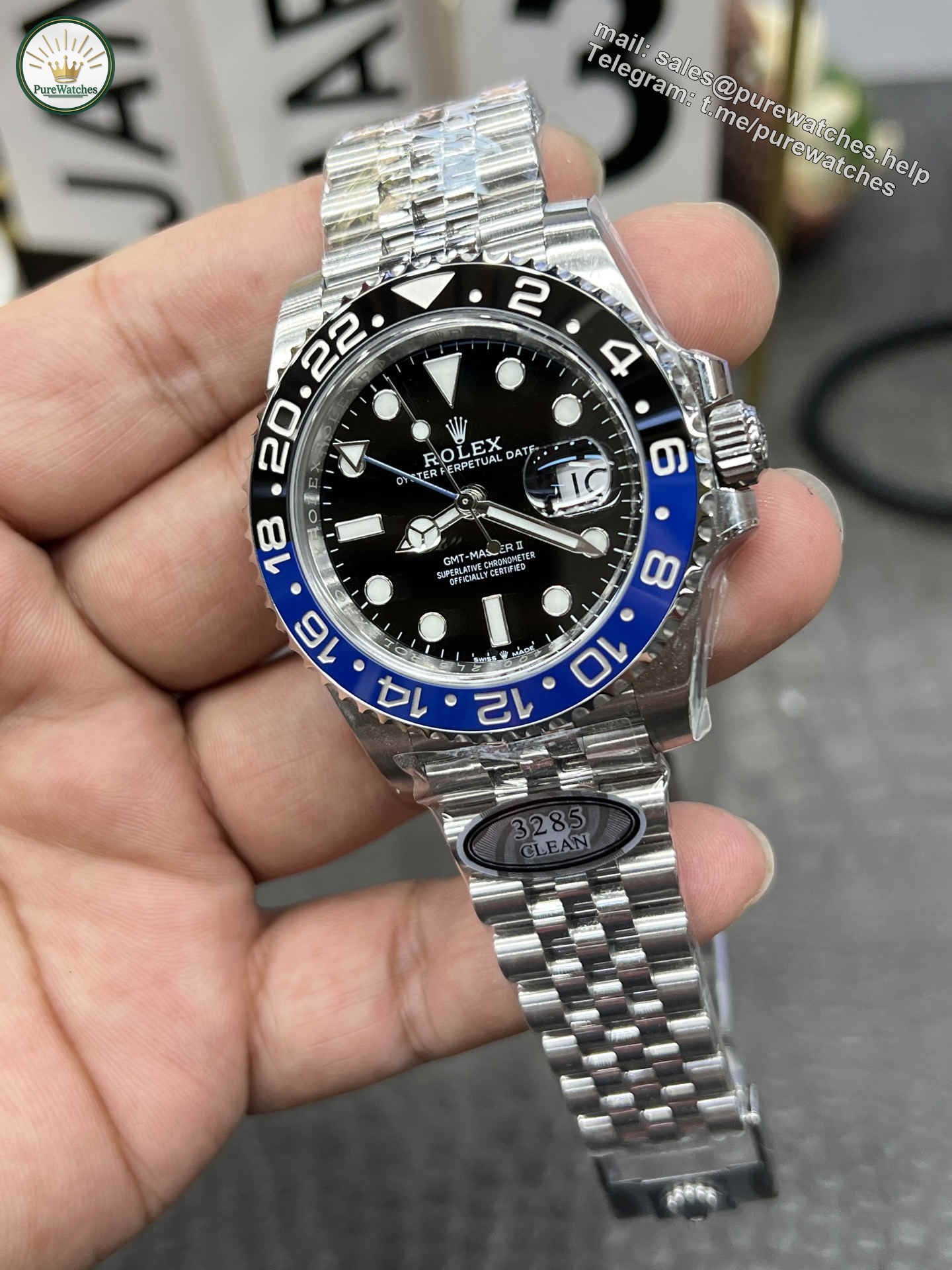 Clean Factory GMT Master II 126710BLNR – Premium “Batman” 3285 Automatic Replica - Image 5
