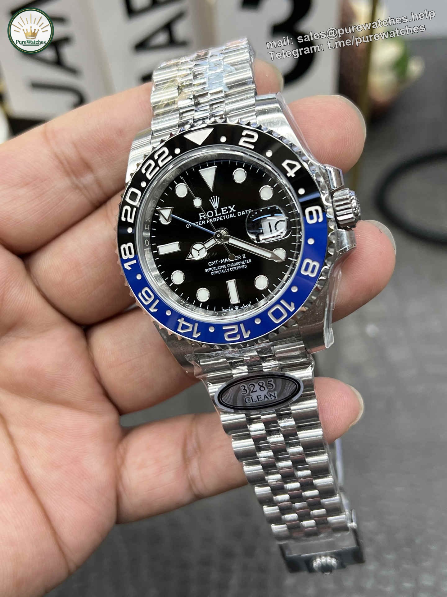 Clean Factory GMT Master II 126710BLNR ?C Premium ??Batman?? 3285 Automatic Replica - Image 5