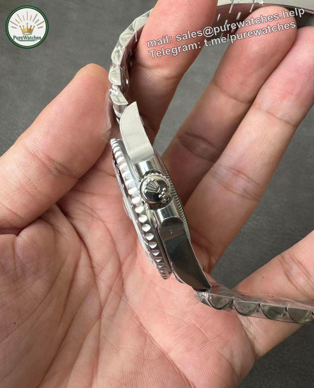 Clean Factory GMT-Master II 126710GRNR – Grey-Black Bezel & Green Hand Super Clone - Image 6
