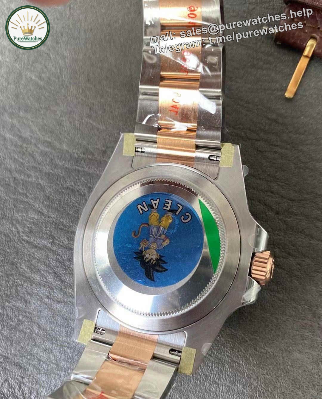 Clean Factory GMT Master II CHNR 3285 – Premium CHNR Two-Tone Bezel GMT Replica Watch - Image 8