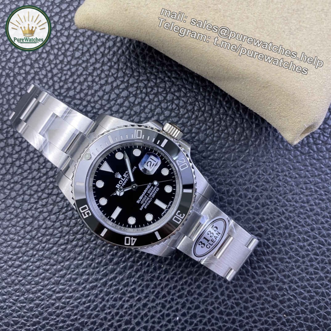 Clean Factory Rolex 116610LN – Premium Submariner Black 40mm Replica - Image 4