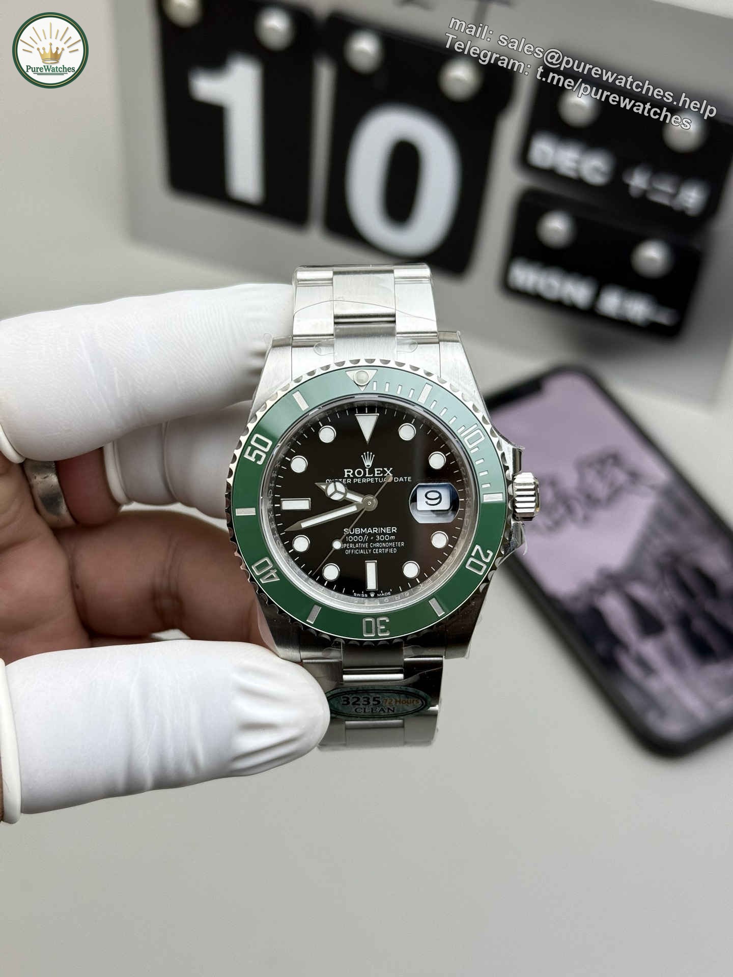 Clean Factory Rolex Submariner 126610LV – 41mm Green Water Ghost Replica