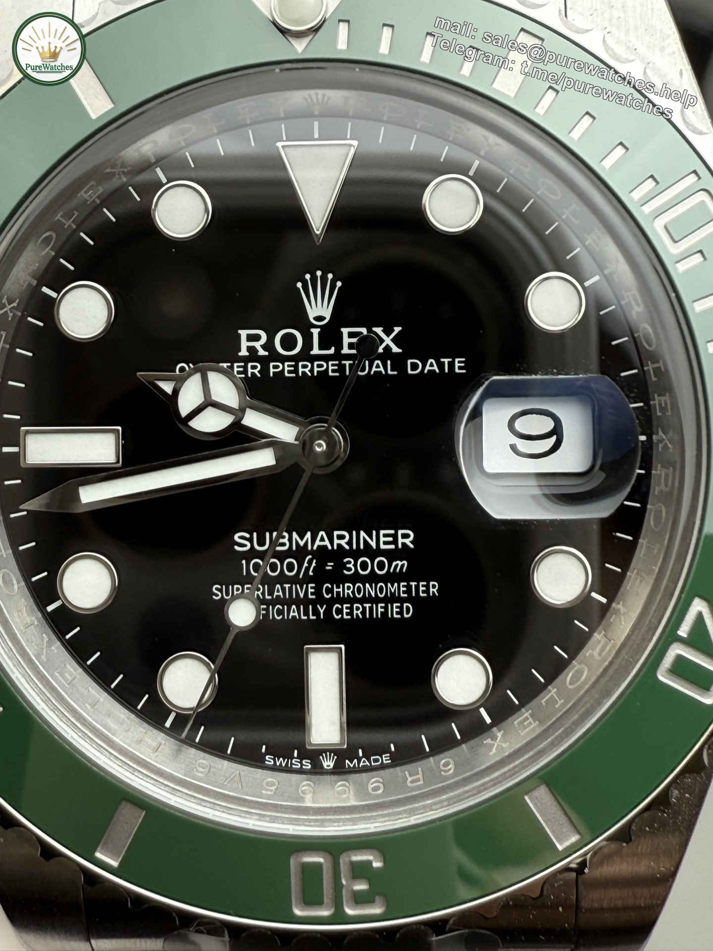 Clean Factory Rolex Submariner 126610LV – 41mm Green Water Ghost Replica - Image 7