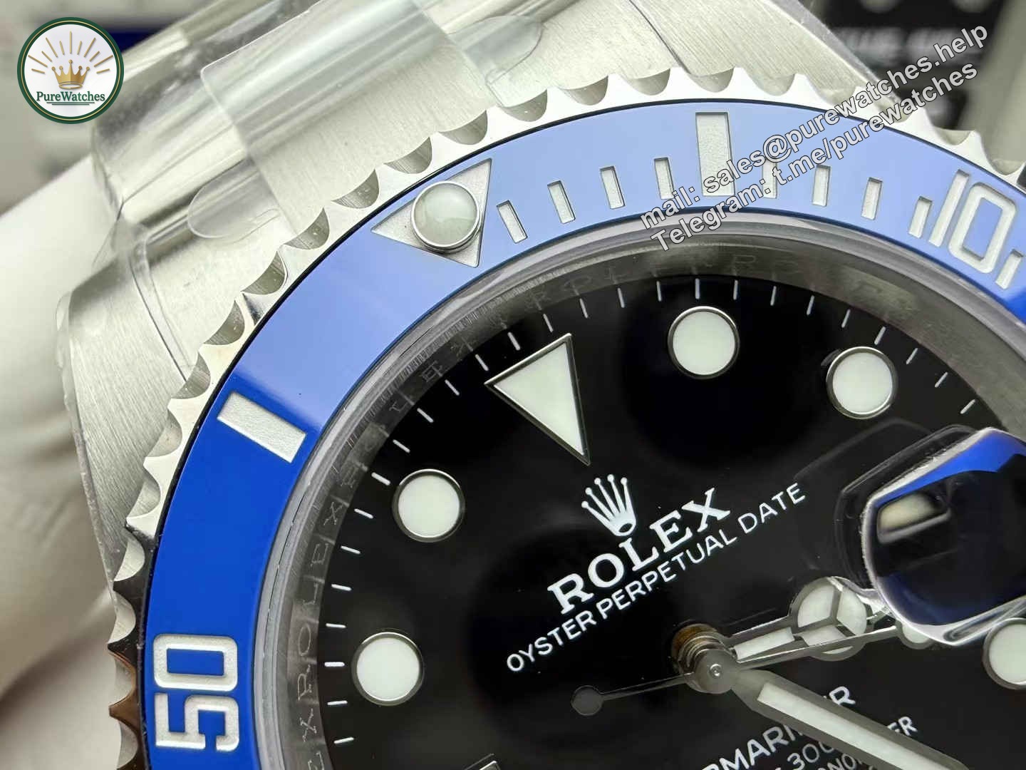 Clean Factory Rolex Submariner Blue 3235 – Premium 41mm Blue Submariner Replica - Image 3