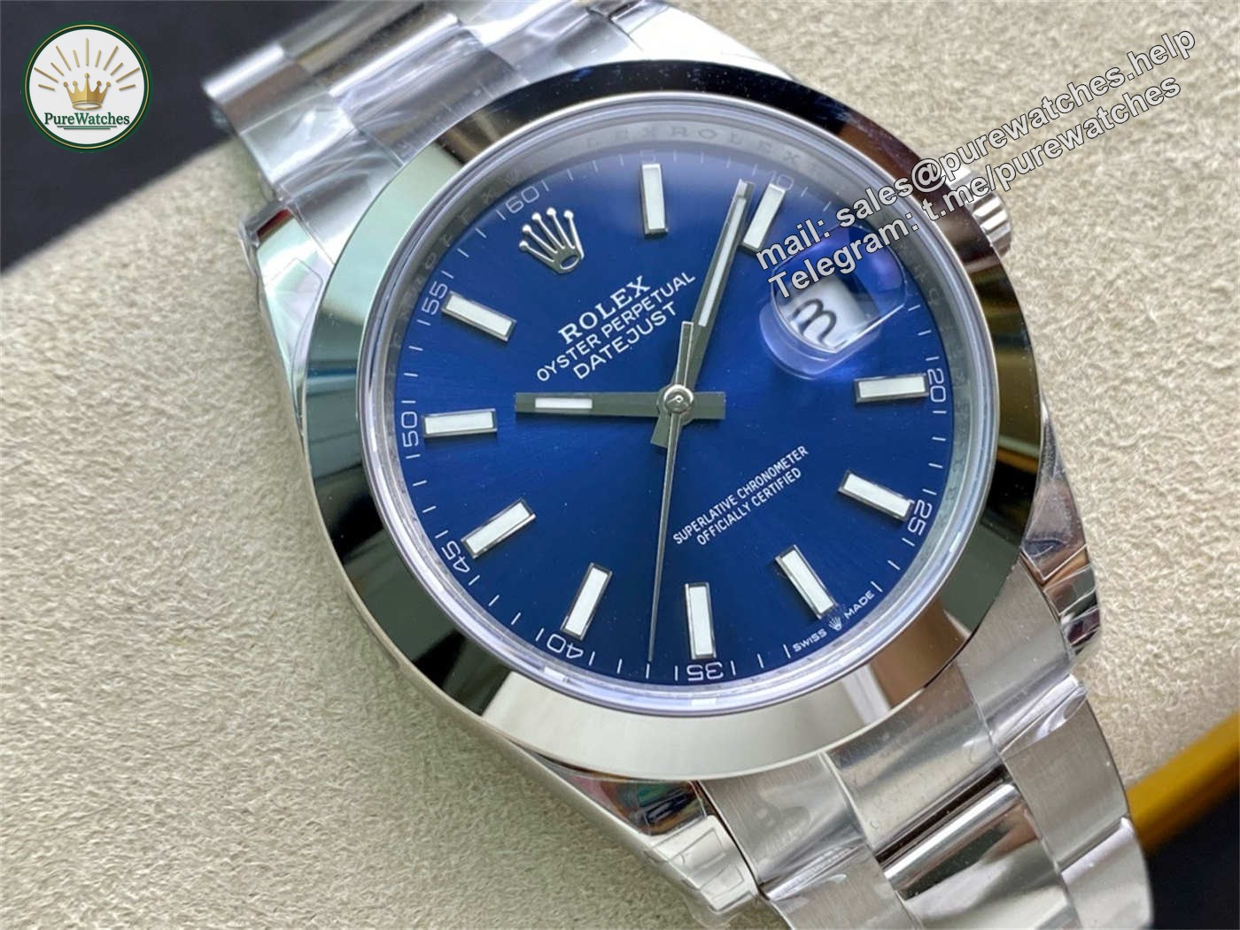 Rolex Datejust 41 Replica 126300 Blue Dial – VS Factory Review - Image 2