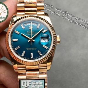 QF Factory Day Date 36 Rolex Replica – 36 mm Full-Weight Dress Watch