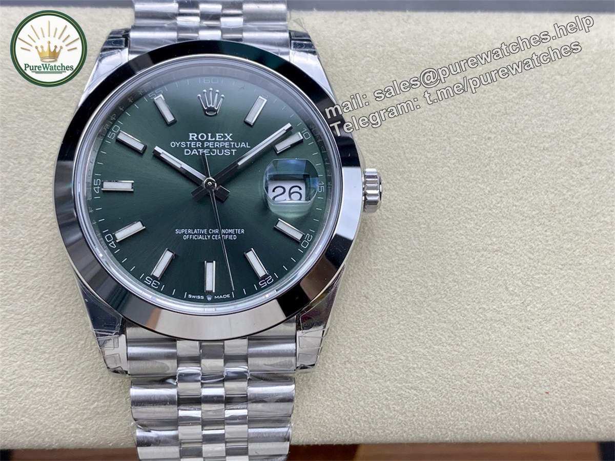 Green Datejust 41 Replica – Premium Mint Green Dial Datejust Super Clone 41mm