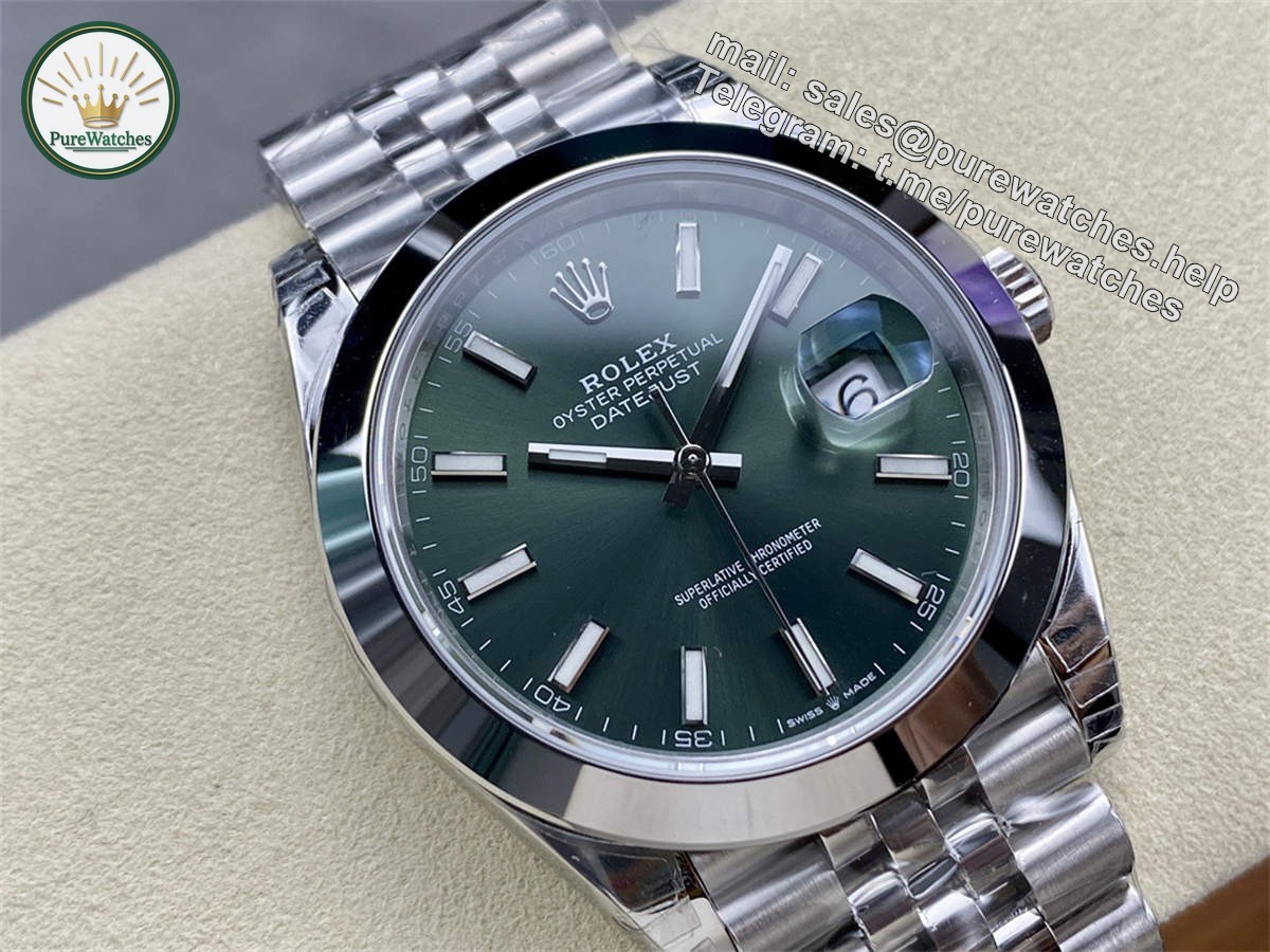 Green Datejust 41 Replica – Premium Mint Green Dial Datejust Super Clone 41mm - Image 2