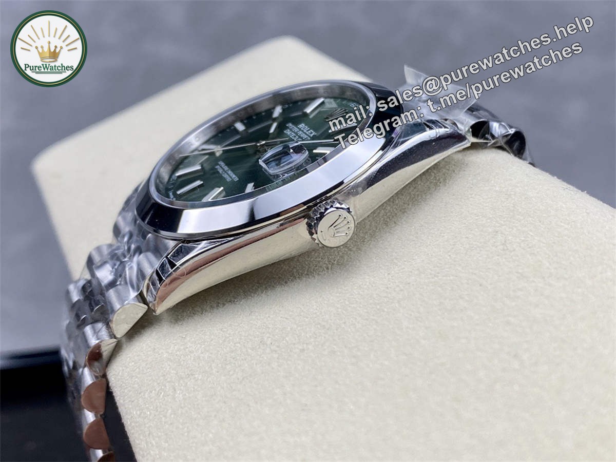 Green Datejust 41 Replica – Premium Mint Green Dial Datejust Super Clone 41mm - Image 7