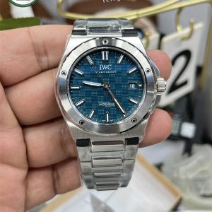 IWC Ingenieur Replica Blue Dial Watch – 40mm V7 Factory Automatic